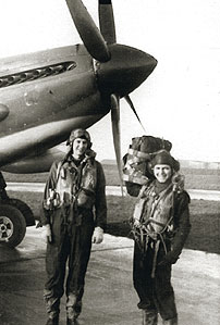 Robert Lavack and female pilot